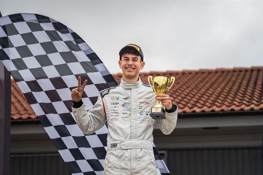 Victor sikrede to andenpladser på Ring Knutstorp.
(Foto: Lucas Højrup)